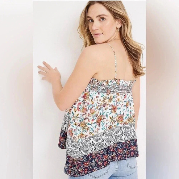 Mixed Print Mock Swing Cami, VARIOUS SIZES - Picture 4 of 5